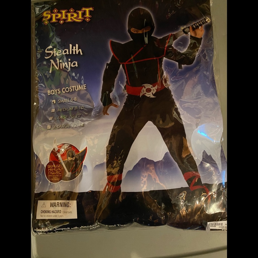 Halloween costume Stealth Ninja size 6-8